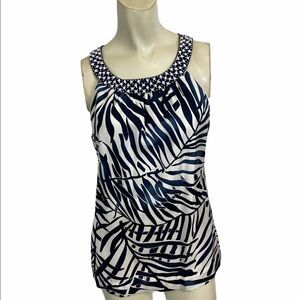 Vineyard Vines Silk Beaded Sleeveless Top 4